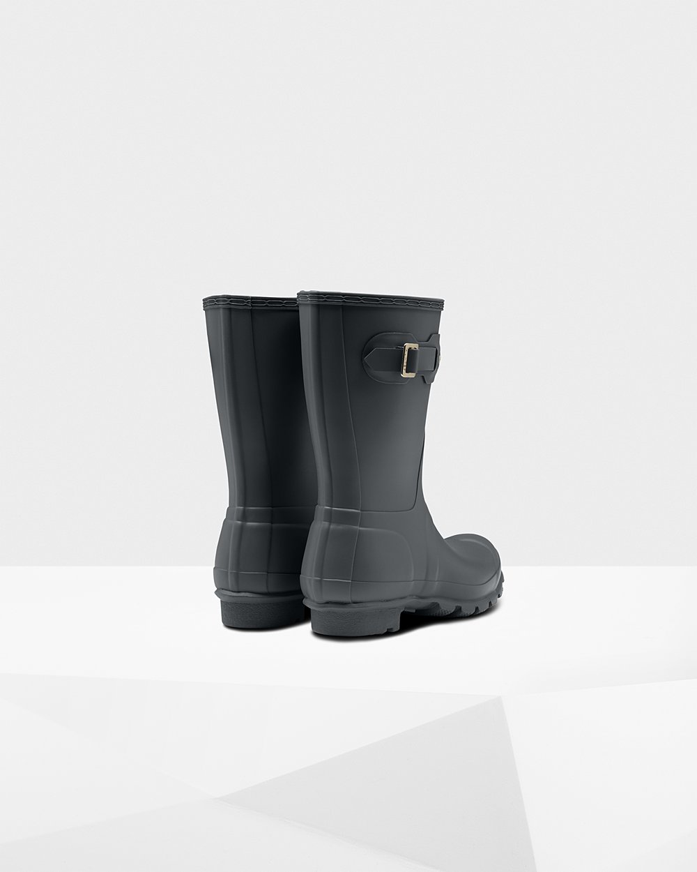 Botas de Lluvia Cortas Hunter Mujer - Original - Verdes Oscuro - NERJXUO-51